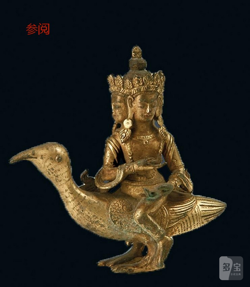清乾隆（1736-1795年）大梵天像 - 图6